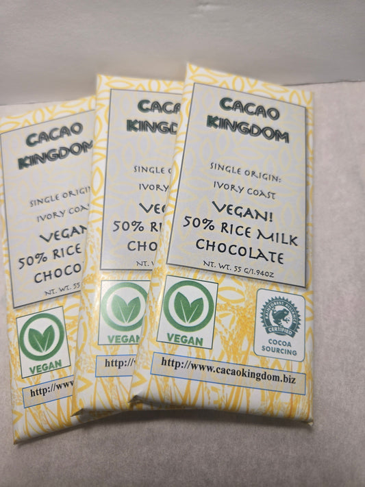 50% Vegan Ivory Coast Rice Milk Chocolate