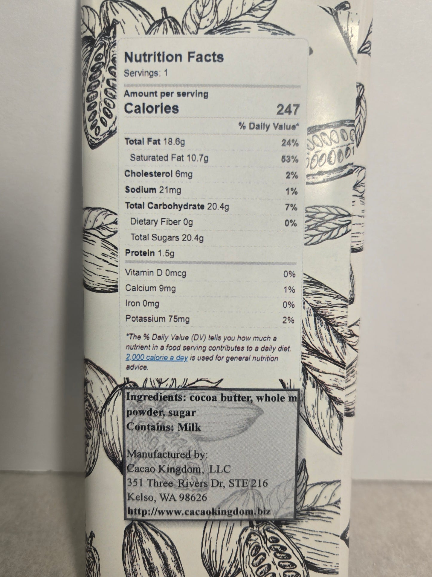 34% White Chocolate