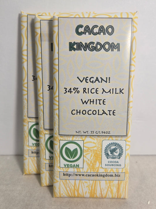 34% Vegan Rice Milk White Chocolate
