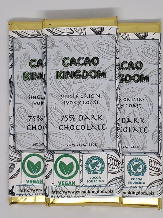 75% Ivory Coast Dark Chocolate